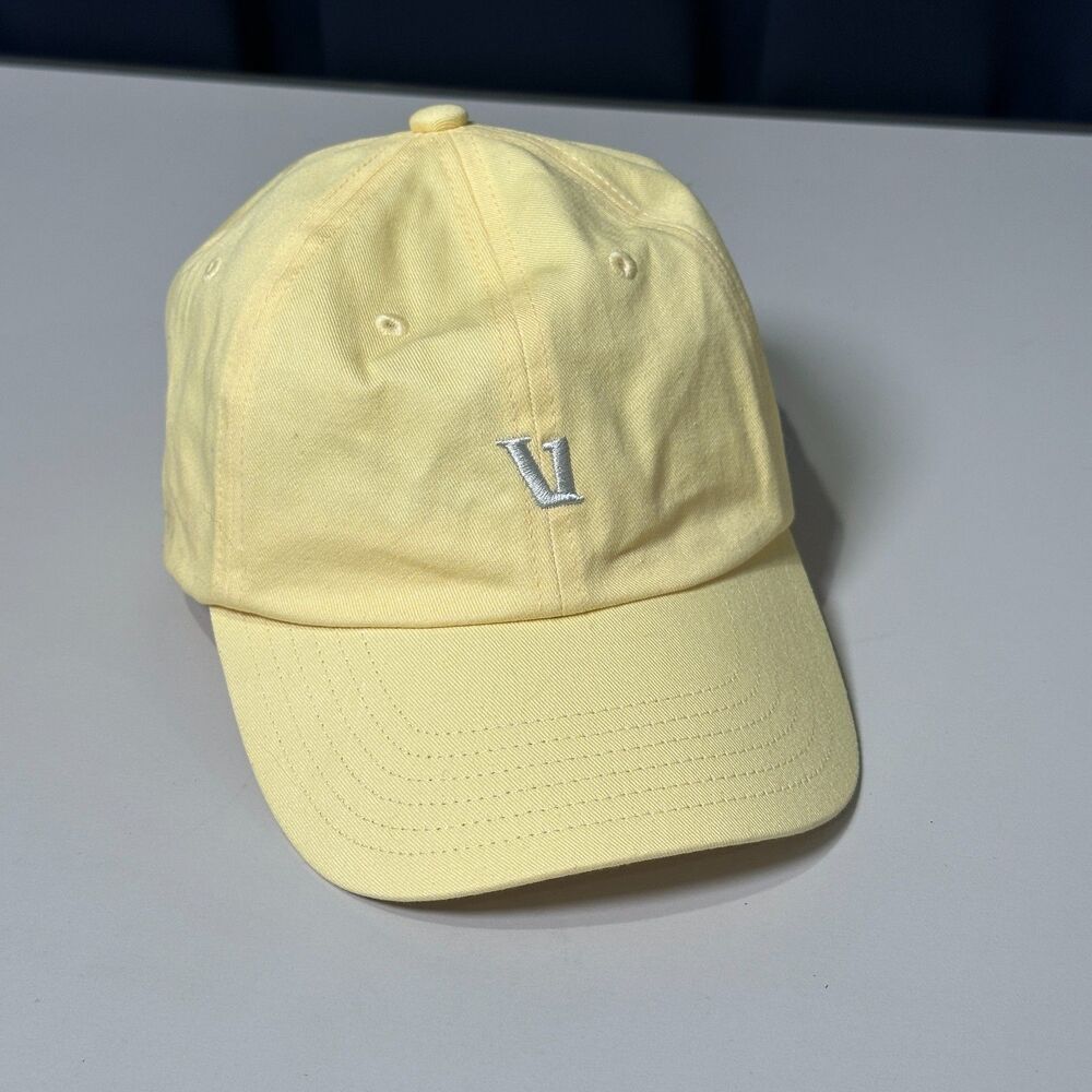 Vuori V1 Dad Hat Pale Yellow Adjustable Strapback Baseball Cap 100% Cotton